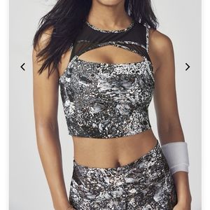 FABLETICS MESH/METALIC SPORTS BRA